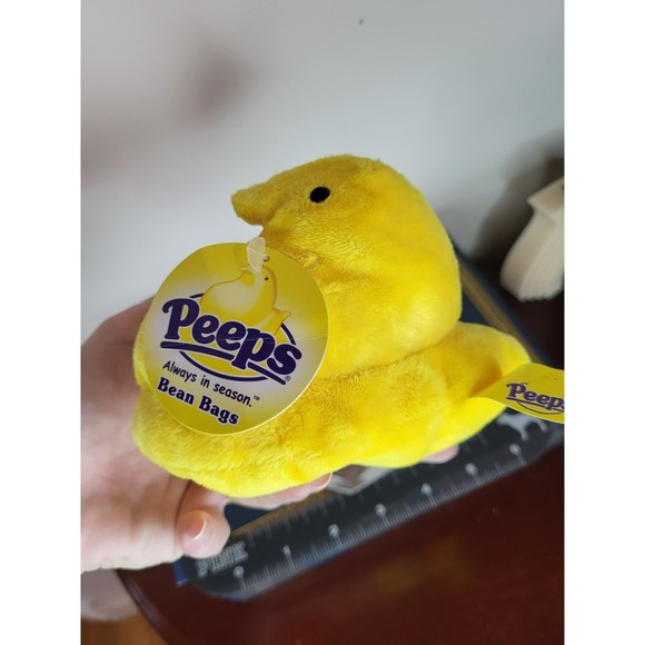 Peeps Marshmallow Chick Bean Bag NWT Plush 4" yellow chick easter - Picture 3 of 6